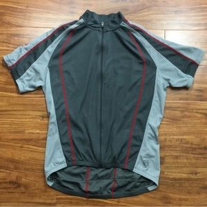 Novara Men’s Grey Cycling Jersey Zip Up Shirt Size Medium Casual Biking Outdoor